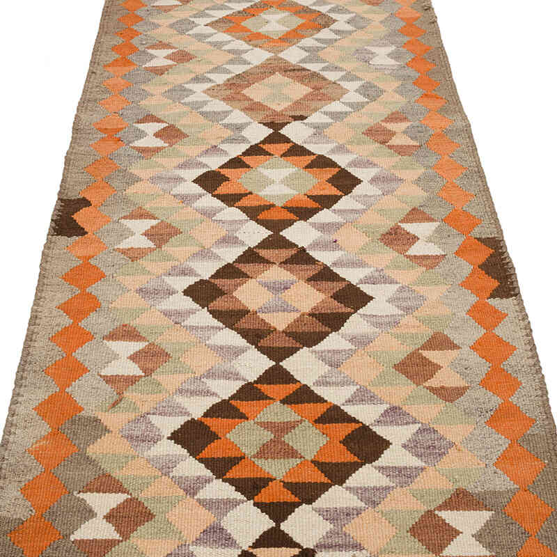 Vintage Tribal Kilim Runner - 2' 11" x 9' 6" (35" x 114") - K0069684