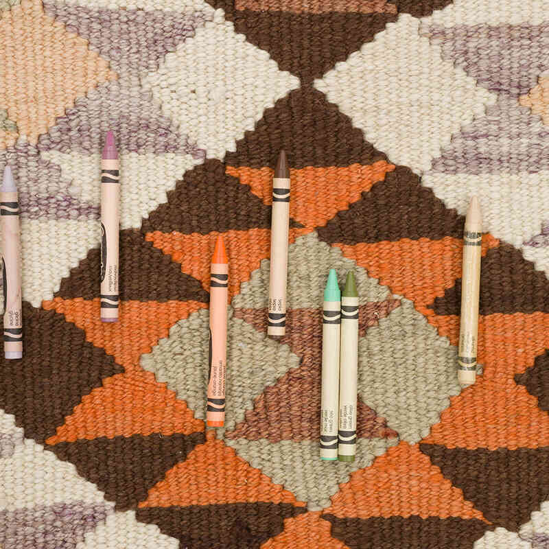 Vintage Tribal Kilim Runner - 2' 11" x 9' 6" (35" x 114") - K0069684