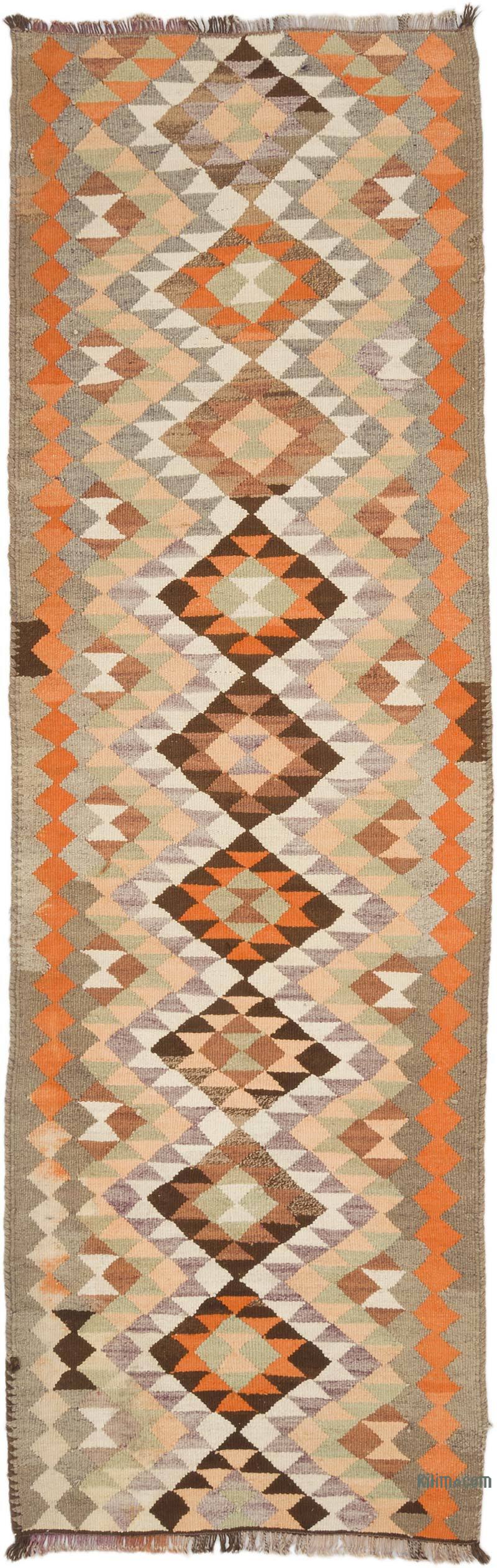 Vintage Tribal Kilim Runner - 2' 11" x 9' 6" (35" x 114") - K0069684