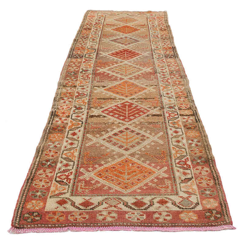 Vintage Tribal Runner Rug - 2' 10" x 9' 10" (34" x 118") - K0069687