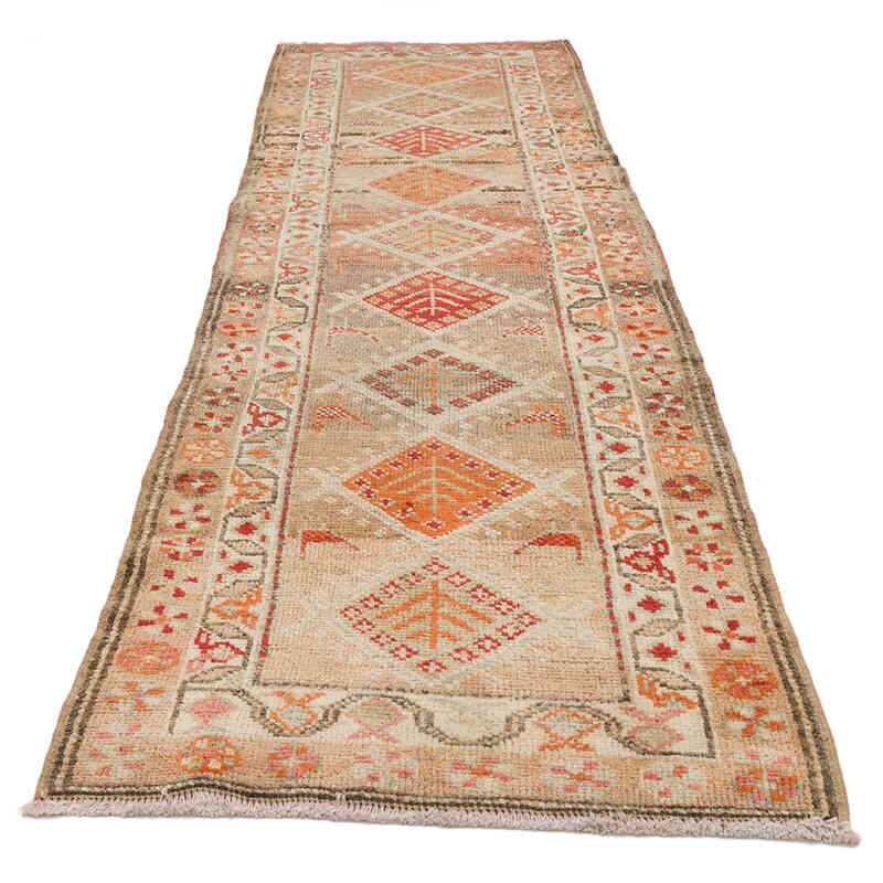 Vintage Tribal Runner Rug - 2' 10" x 9' 10" (34" x 118") - K0069687