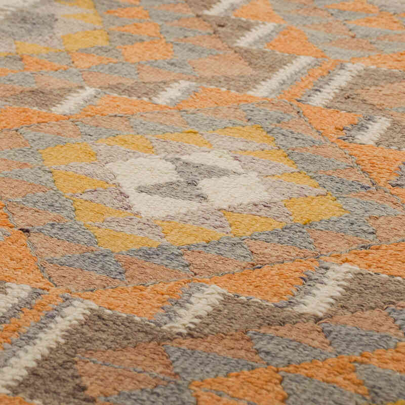 Vintage Tribal Kilim Runner - 3' 1" x 12' 2" (37" x 146") - K0069693