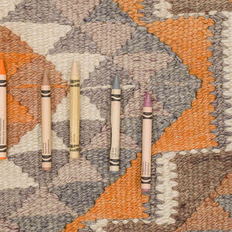 Vintage Tribal Kilim Runner - 3' 1" x 12' 2" (37" x 146") - K0069693