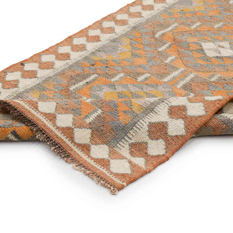 Vintage Tribal Kilim Runner - 3' 1" x 12' 2" (37" x 146") - K0069693