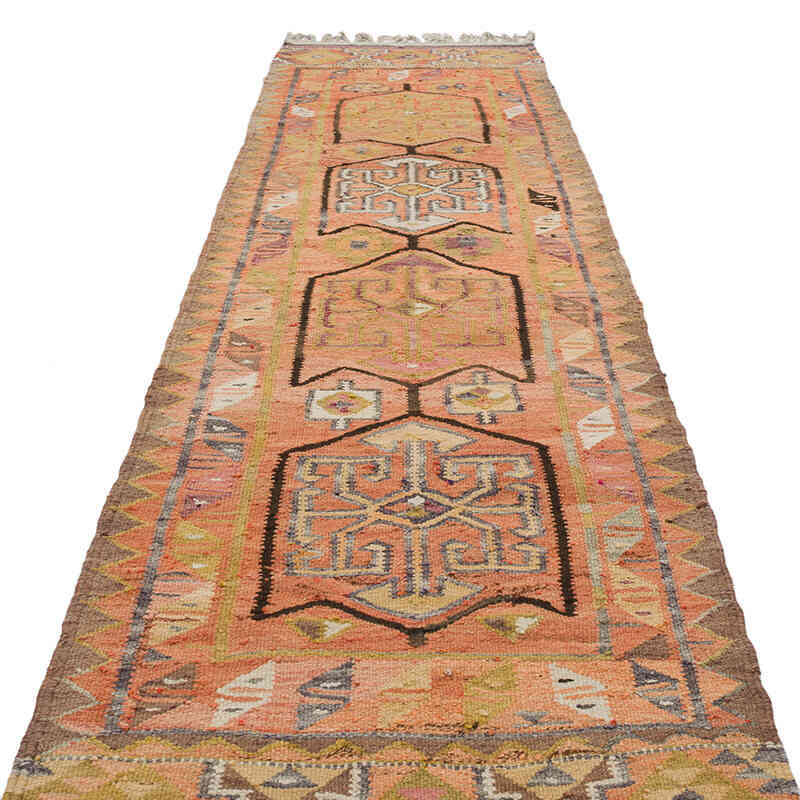 Alfombra Kilim Tribal Vintage - 93 cm x 340 cm - K0069695
