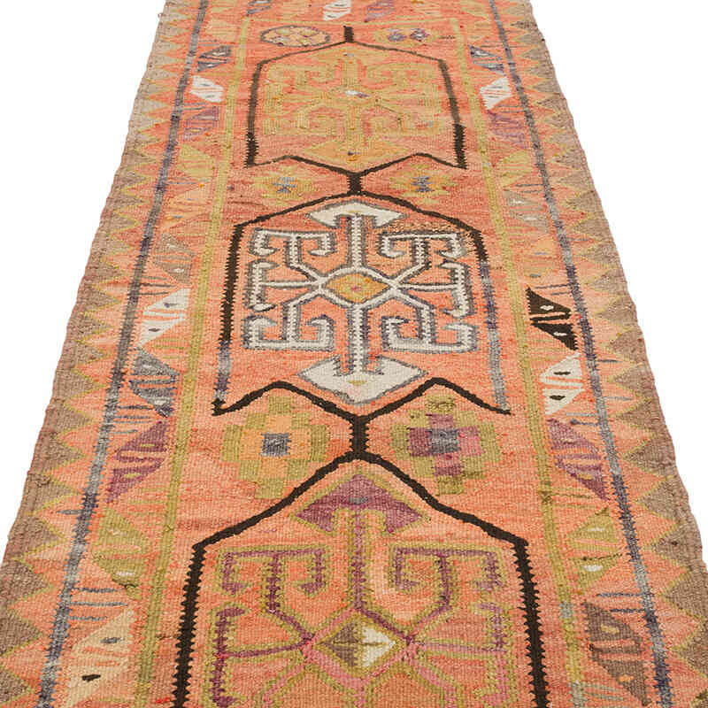 Alfombra Kilim Tribal Vintage - 93 cm x 340 cm - K0069695