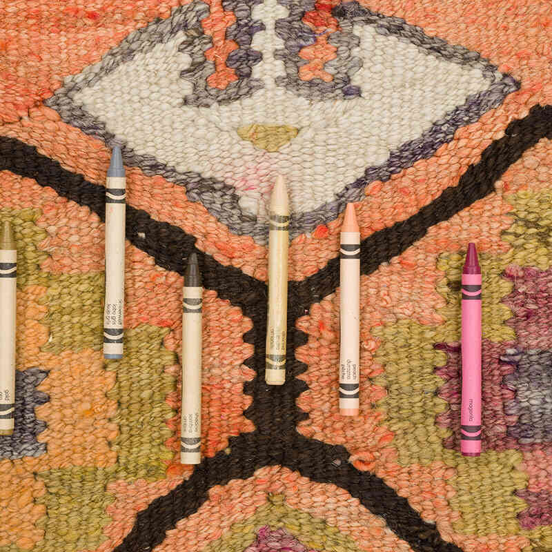 Alfombra Kilim Tribal Vintage - 93 cm x 340 cm - K0069695
