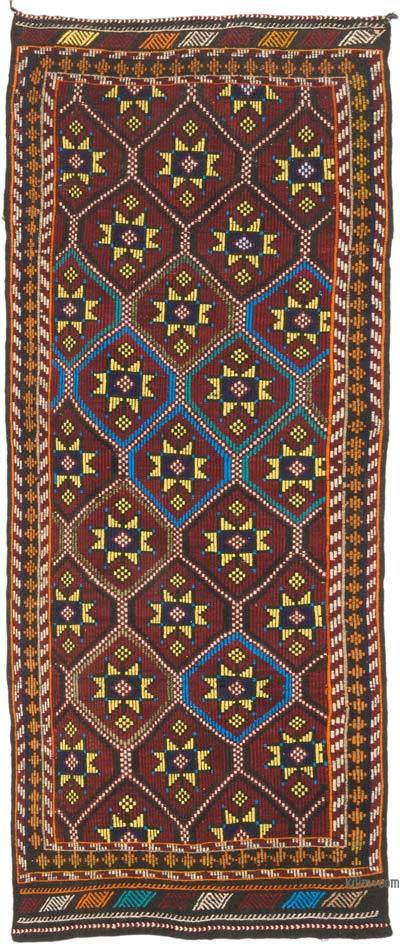 Vintage Anatolian Jijim Rug - 3' 10" x 9' 7" (46" x 115")