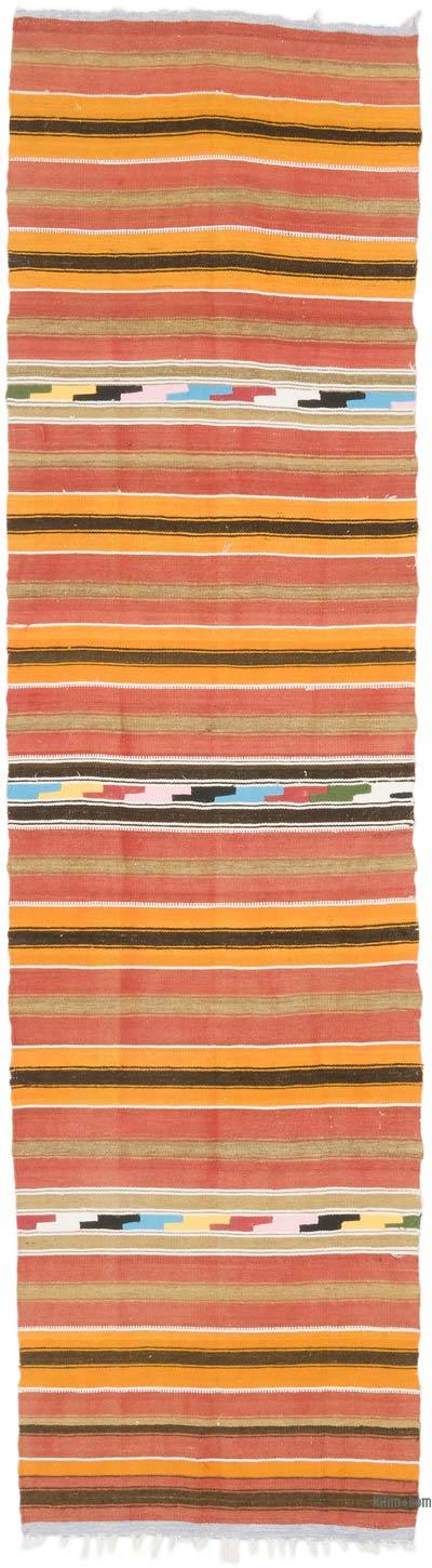 Vintage Turkish Kilim Runner - 2' 7" x 9' 6" (31" x 114")