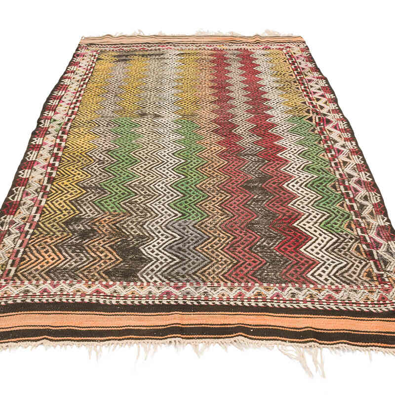 Vintage Anatolian Jijim Rug - 4'  x 7' 3" (48" x 87") - K0069708