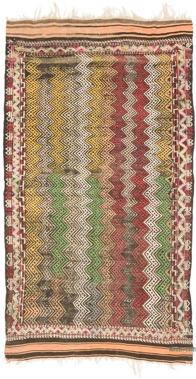 Vintage Anatolian Jijim Rug - 4'  x 7' 3" (48" x 87")