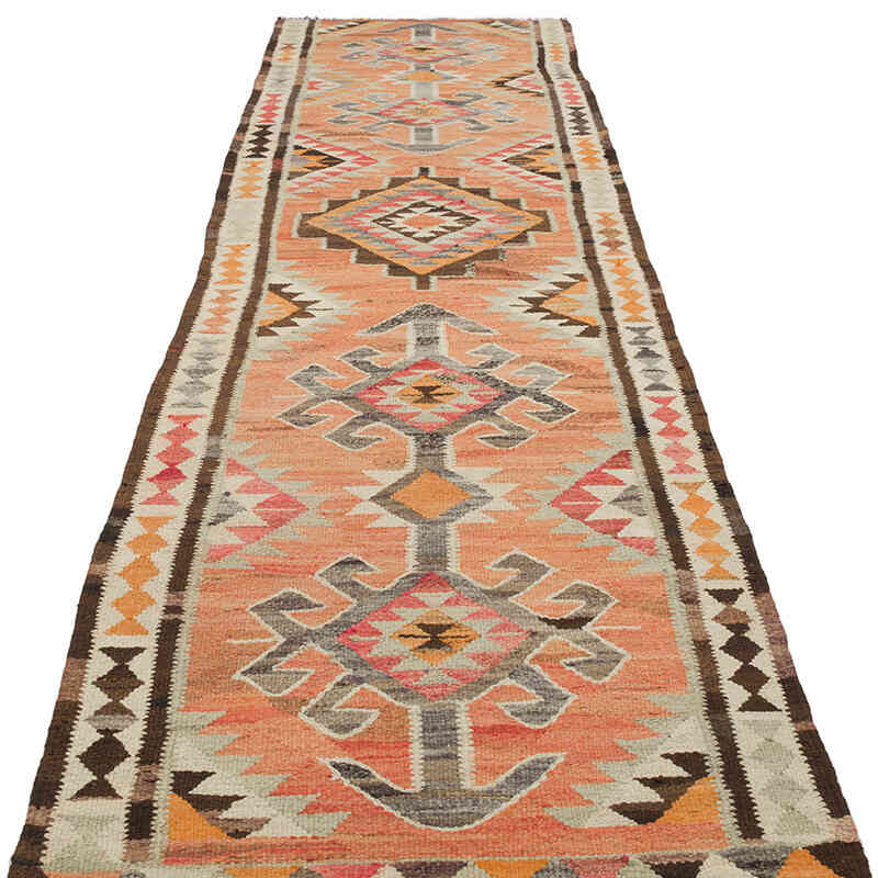 Vintage Anadolu Kilim Yolluk - 96 cm x 358 cm - K0069720