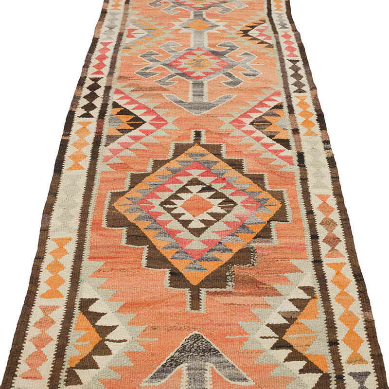 Vintage Anadolu Kilim Yolluk - 96 cm x 358 cm - K0069720