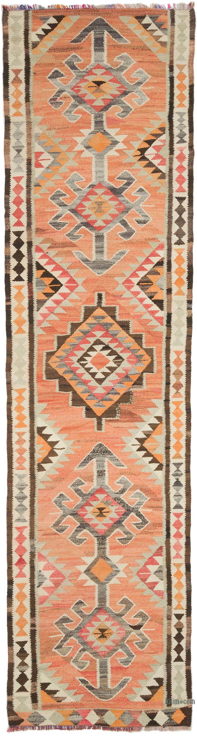 Vintage Anadolu Kilim Yolluk - 96 cm x 358 cm - K0069720