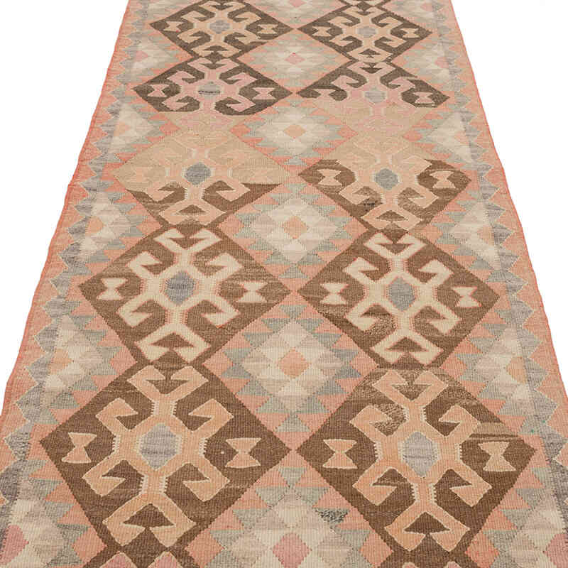 Vintage Tribal Kilim Runner - 3' 3" x 11' 7" (39" x 139") - K0069723