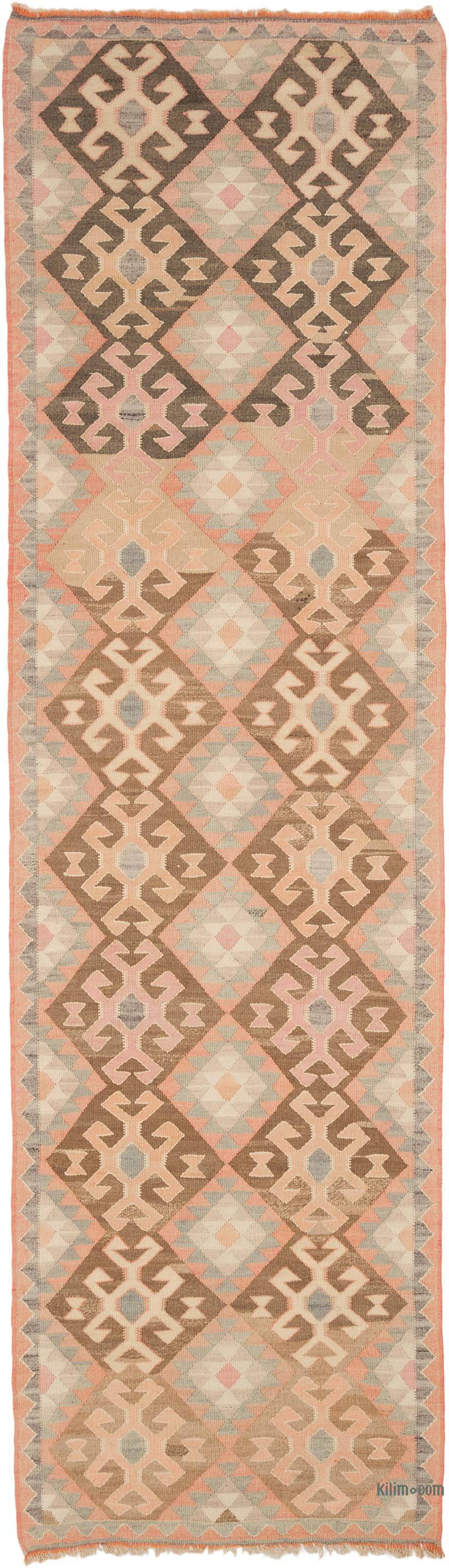 Vintage Tribal Kilim Runner - 3' 3" x 11' 7" (39" x 139") - K0069723