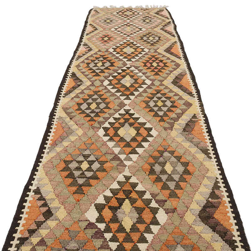 Vintage Tribal Kilim Runner - 3'  x 11' 8" (36" x 140") - K0069728
