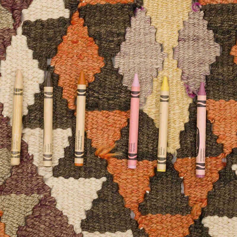 Vintage Tribal Kilim Runner - 3'  x 11' 8" (36" x 140") - K0069728