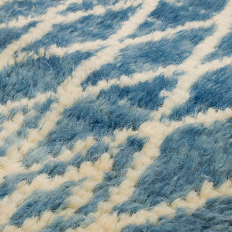 Nuevo Corredor Tulu Anudado a Mano de Estilo Marroquí - 88 cm x 275 cm - K0069750