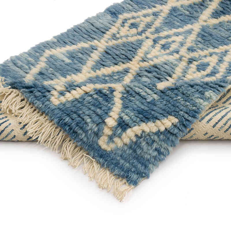 Nuevo Corredor Tulu Anudado a Mano de Estilo Marroquí - 88 cm x 275 cm - K0069750
