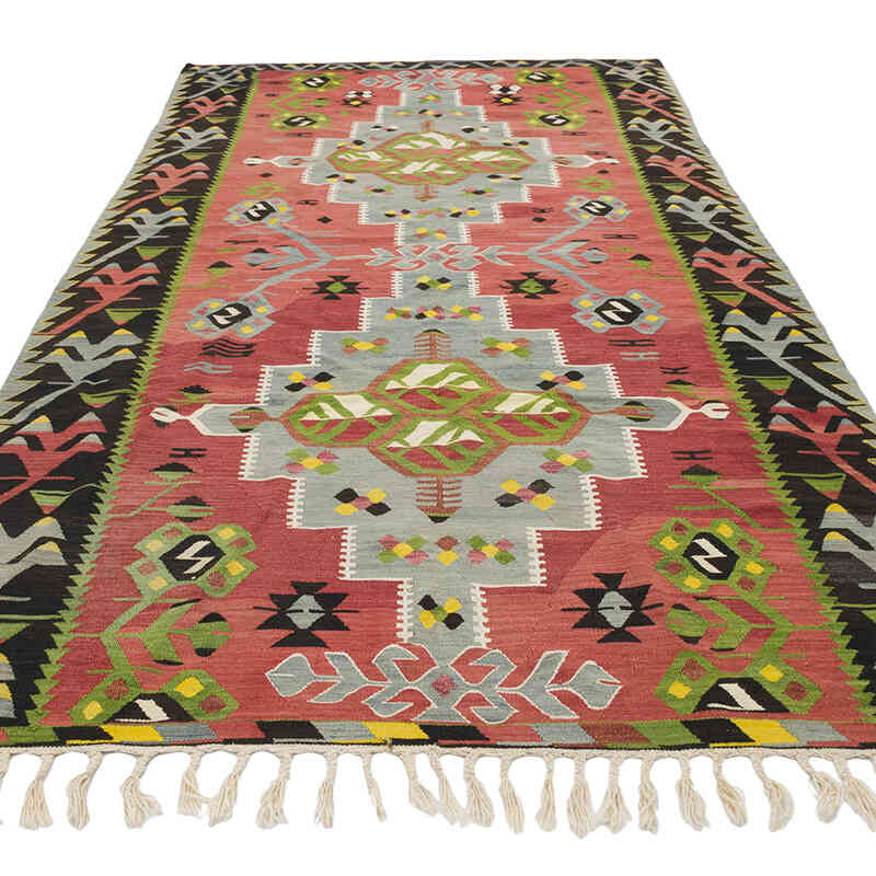 Vintage Oushak Kilim Rug - 5' 3" x 10' 1" (63" x 121") - K0069751