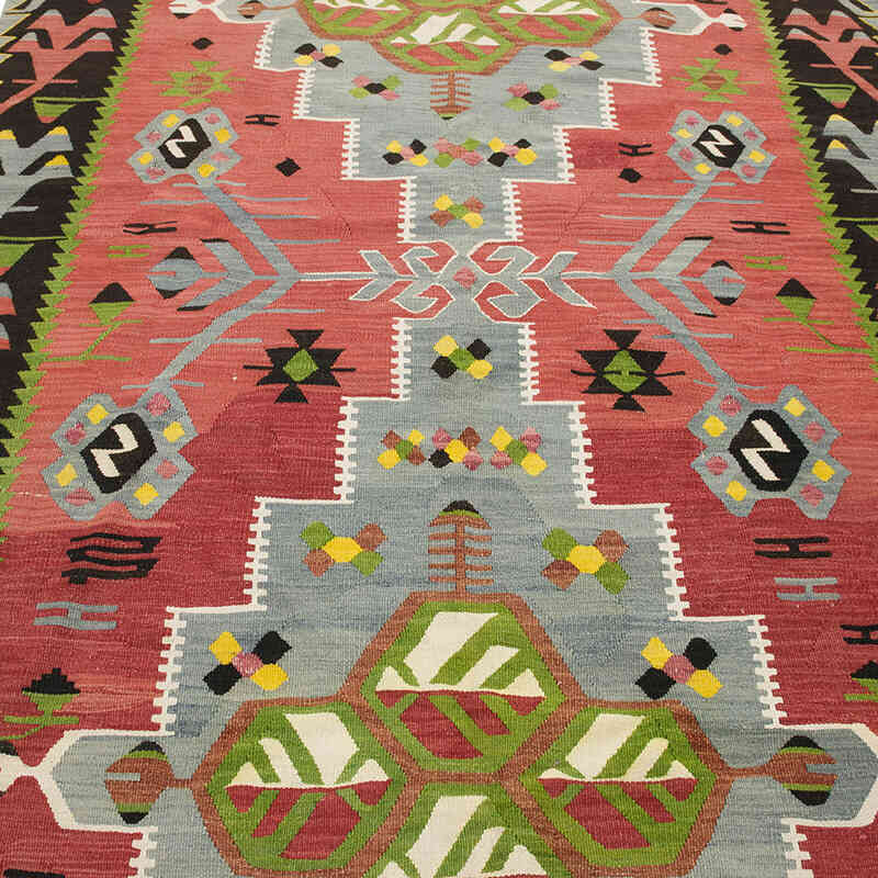 Vintage Oushak Kilim Rug - 5' 3" x 10' 1" (63" x 121") - K0069751