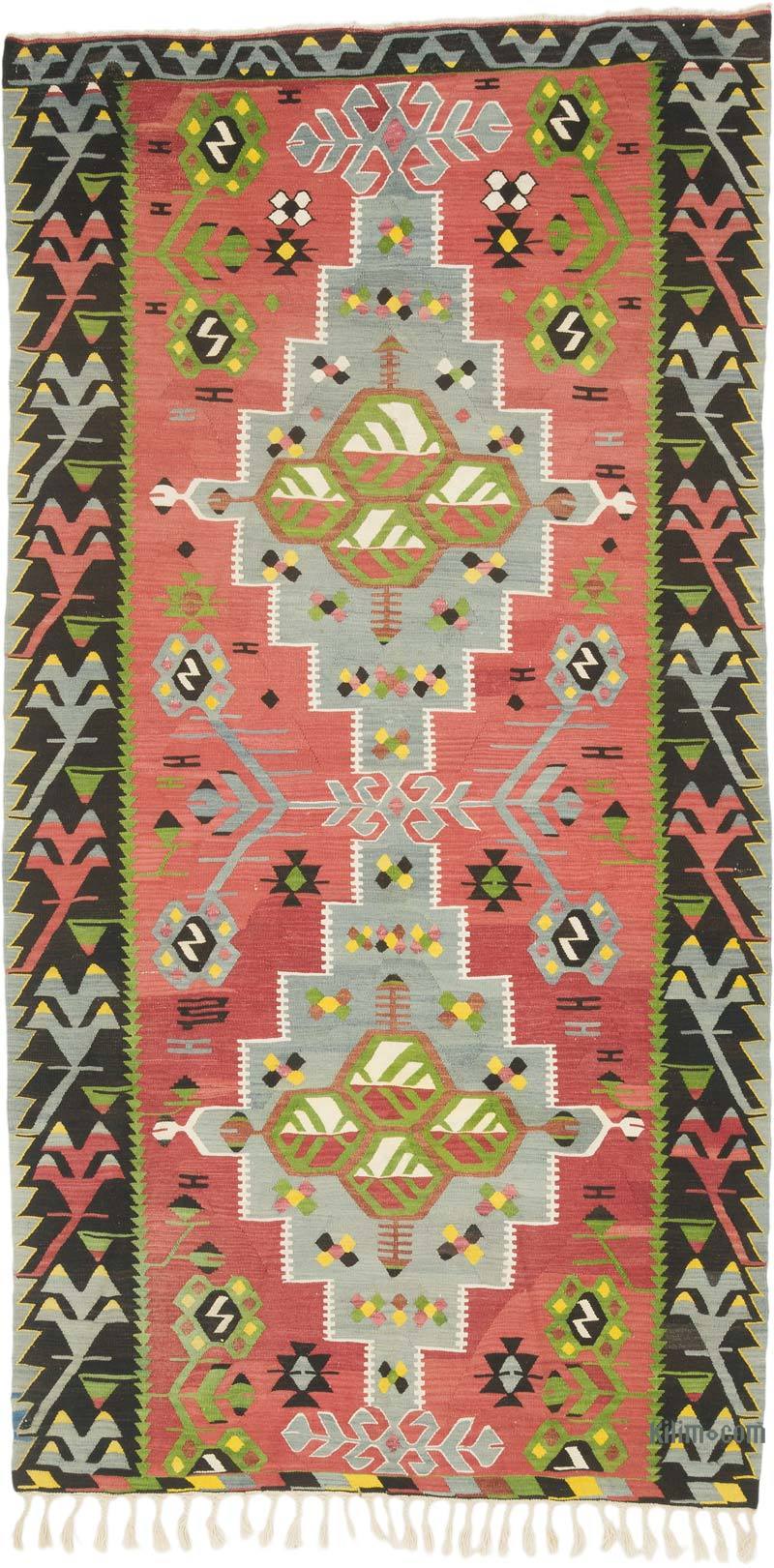 Vintage Oushak Kilim Rug - 5' 3" x 10' 1" (63" x 121") - K0069751