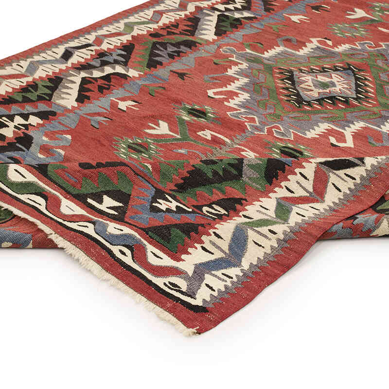 Vintage Oushak Kilim Rug - 5' 5" x 9' 7" (65" x 115") - K0069754