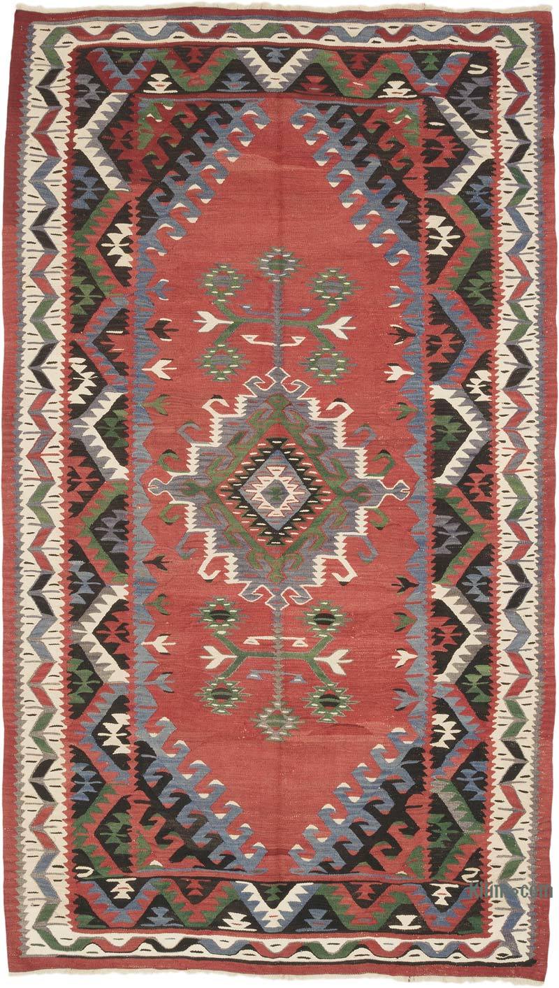 Vintage Oushak Kilim Rug - 5' 5" x 9' 7" (65" x 115") - K0069754