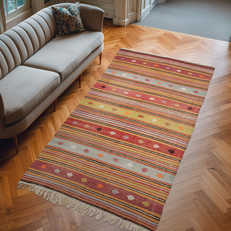 Alfombra Vintage Balikesir Kilim - 161 cm x 297 cm - K0069762