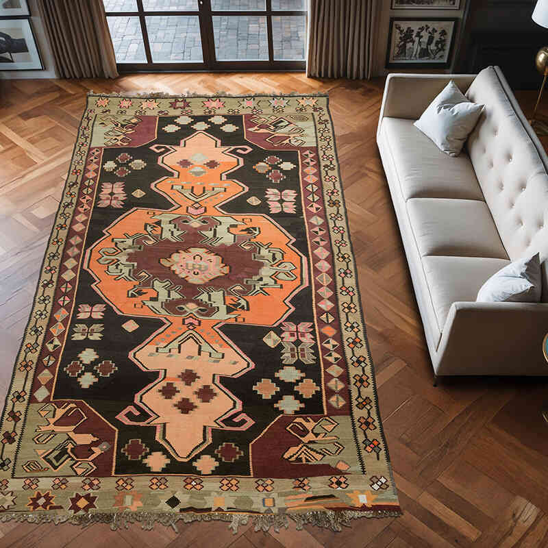 Vintage Bardız Kilimi - 213 cm x 407 cm - K0069764