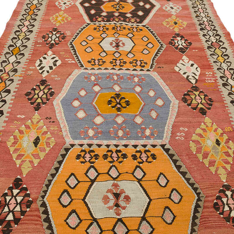 Vintage Kayseri Kilim Rug - 5' 2" x 11' 7" (62" x 139") - K0069767
