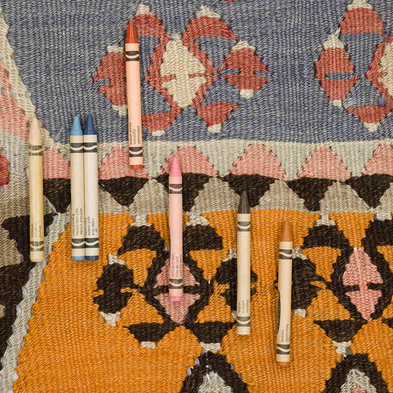 Vintage Kayseri Kilim Rug - 5' 2" x 11' 7" (62" x 139") - K0069767