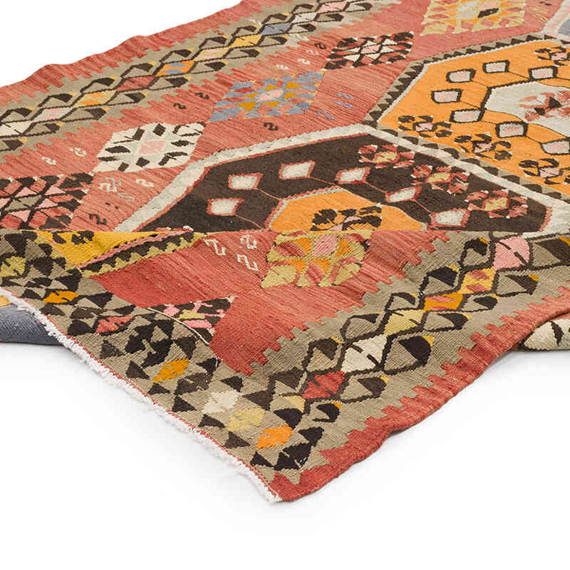 Vintage Kayseri Kilim Rug - 5' 2" x 11' 7" (62" x 139") - K0069767