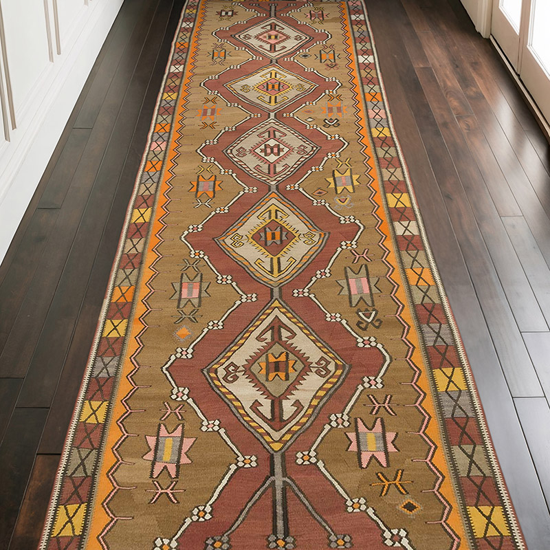 Alfombra Kars Kilim Vintage - 150 cm x 421 cm - K0069770