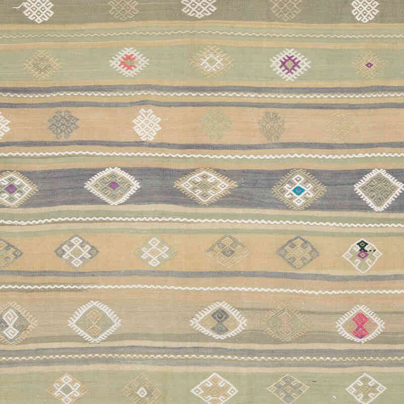 Vintage Turkish Kilim Rug - 6' 4" x 12' 8" (76" x 152") - K0069778