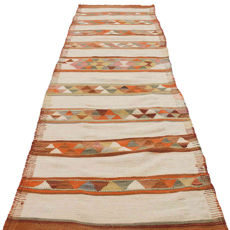 Vintage Anadolu Herki Kilim Yolluk - 86 cm x 306 cm - K0069780