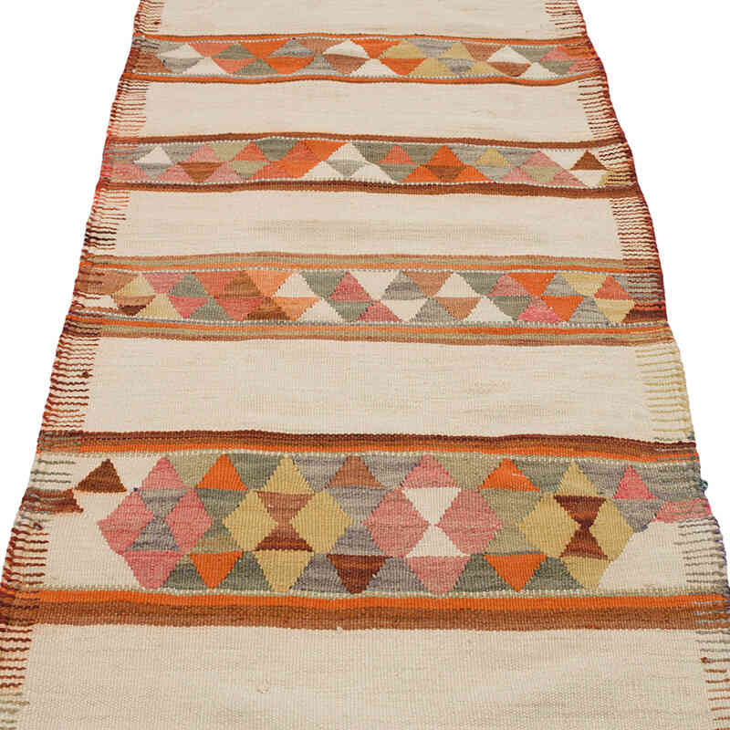 Vintage Anadolu Herki Kilim Yolluk - 86 cm x 306 cm - K0069780