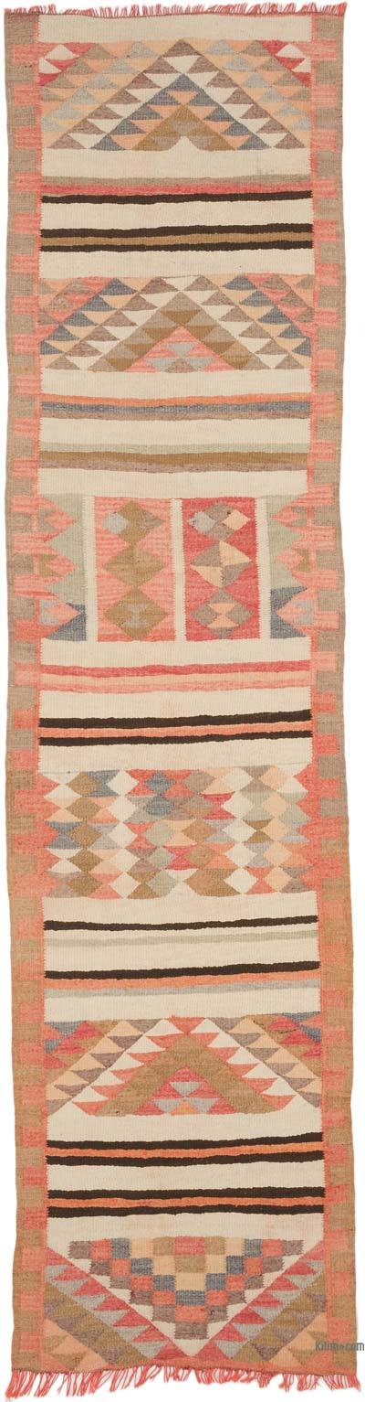 Vintage Anadolu Kilim Yolluk - 85 cm x 316 cm