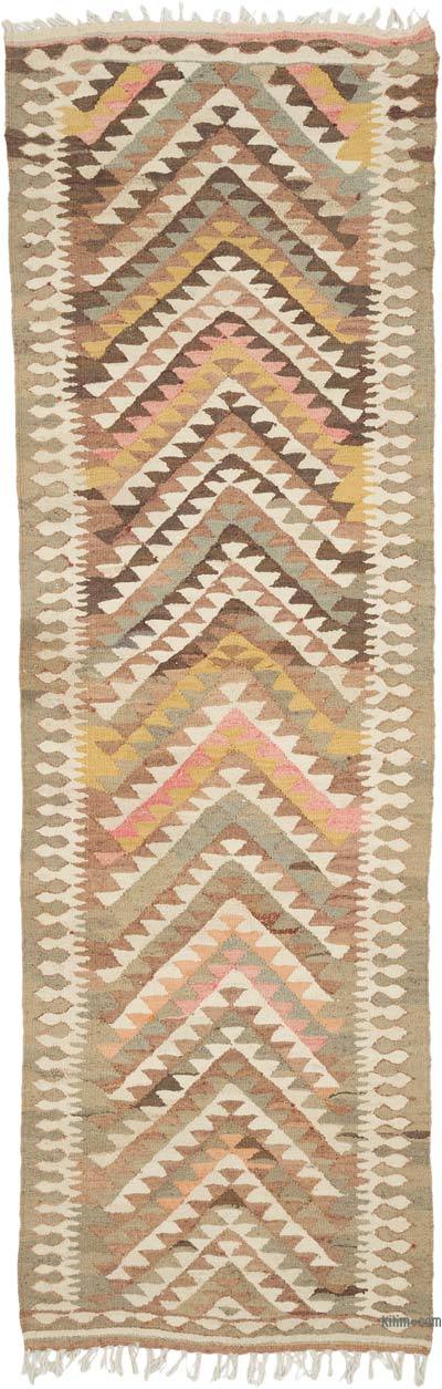 Vintage Anadolu Kilim Yolluk - 100 cm x 300 cm