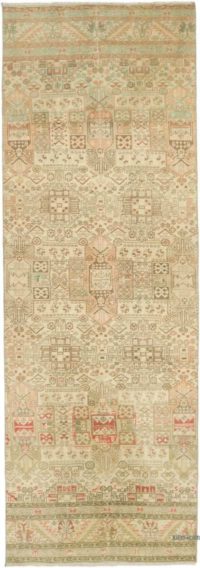 Vintage Turkish Hand-Knotted Runner - 2' 9" x 8'  (33" x 96")
