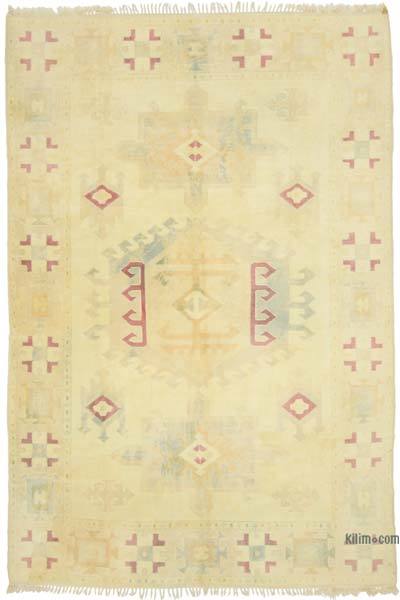 Vintage Turkish Hand-Knotted Rug - 7' 2" x 10' 4" (86" x 124")