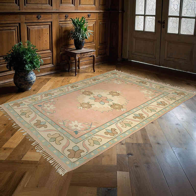 Vintage Turkish Hand-Knotted Rug - 5' 4" x 7' 7" (64" x 91") - K0069791
