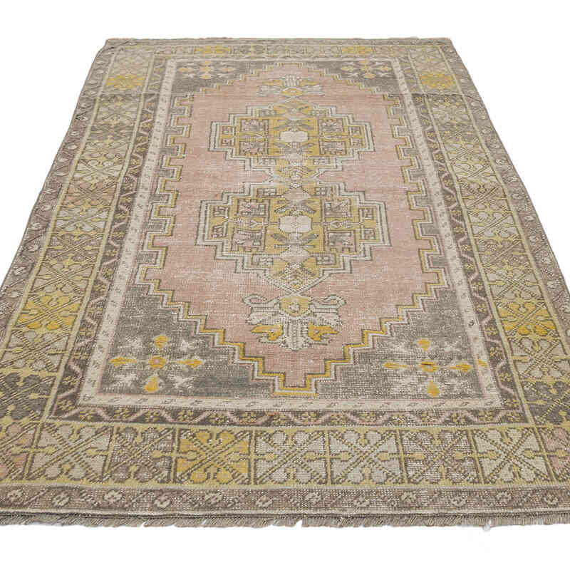 Alfombra Vintage Turca Anudada a Mano - 117 cm x 196 cm - K0069794