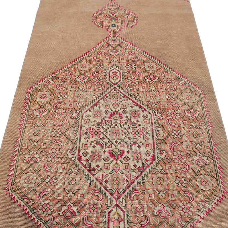Vintage Turkish Hand-Knotted Runner - 3' 3" x 10' 7" (39" x 127") - K0069796