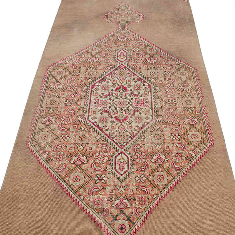 Vintage Turkish Hand-Knotted Runner - 3' 3" x 10' 7" (39" x 127") - K0069796