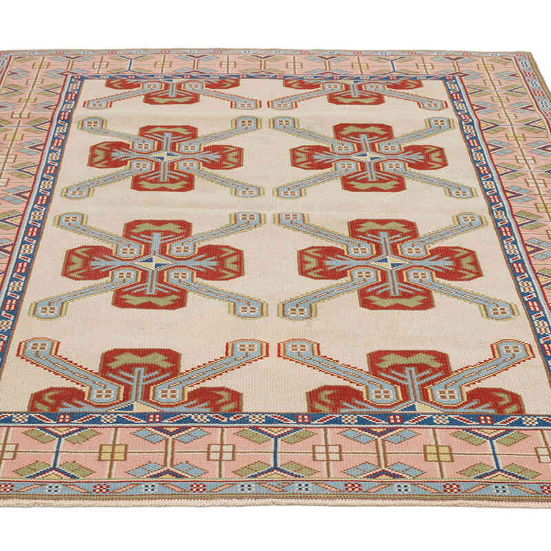 El Dokuma Vintage Halı - 136 cm x 174 cm - K0069799