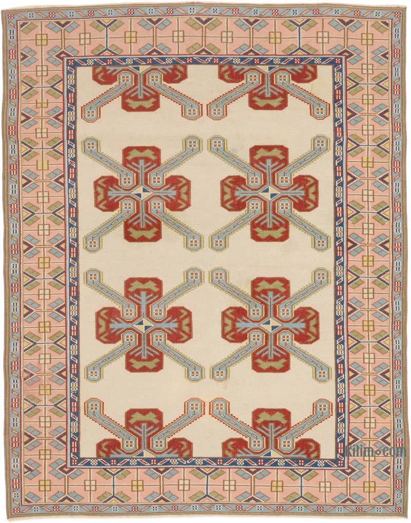 El Dokuma Vintage Halı - 136 cm x 174 cm - K0069799
