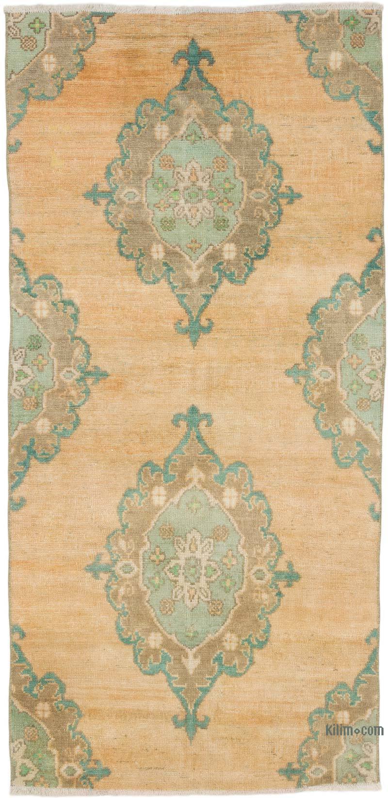Vintage Turkish Hand-Knotted Rug - 2' 9" x 5' 9" (33" x 69") - K0069806