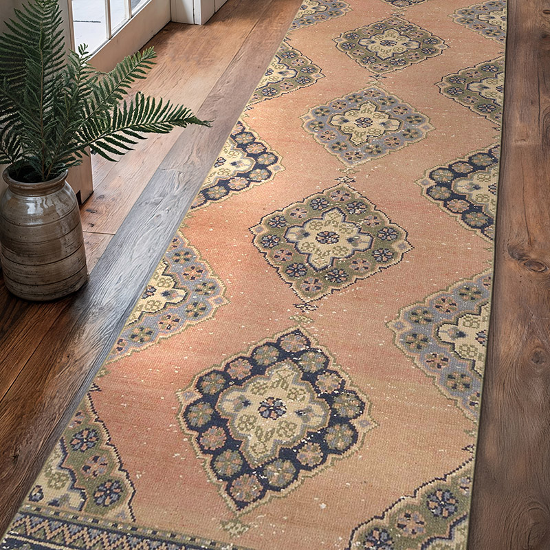 Alfombra Turca Vintage De Pasillo - 90 cm x 350 cm - K0069808